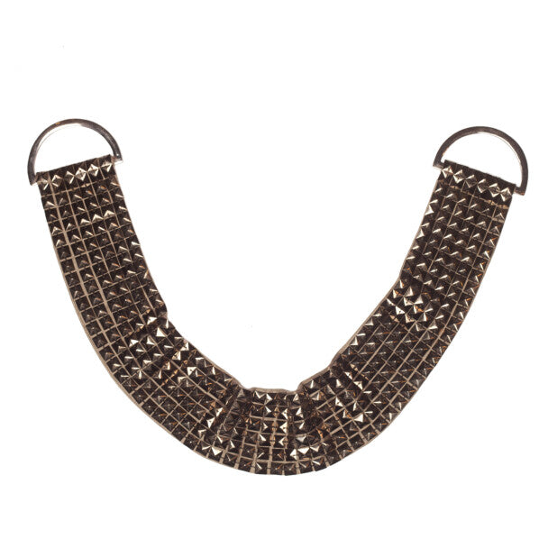 Orion Studded Holdback by Samuel & Sons in Pewter