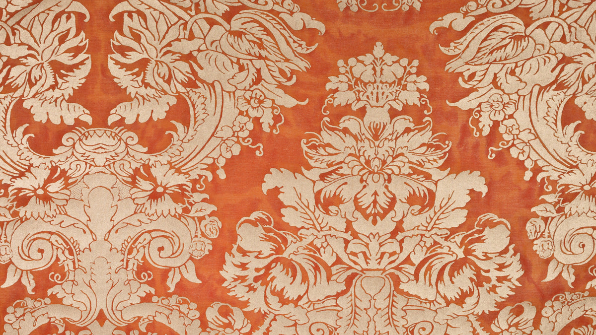 Dandolo Burnt orange & silvery gold
