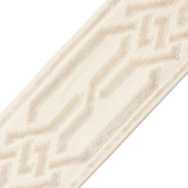 Portillon Épinglé Velvet Border Trim by Samuel & Sons in Pearl