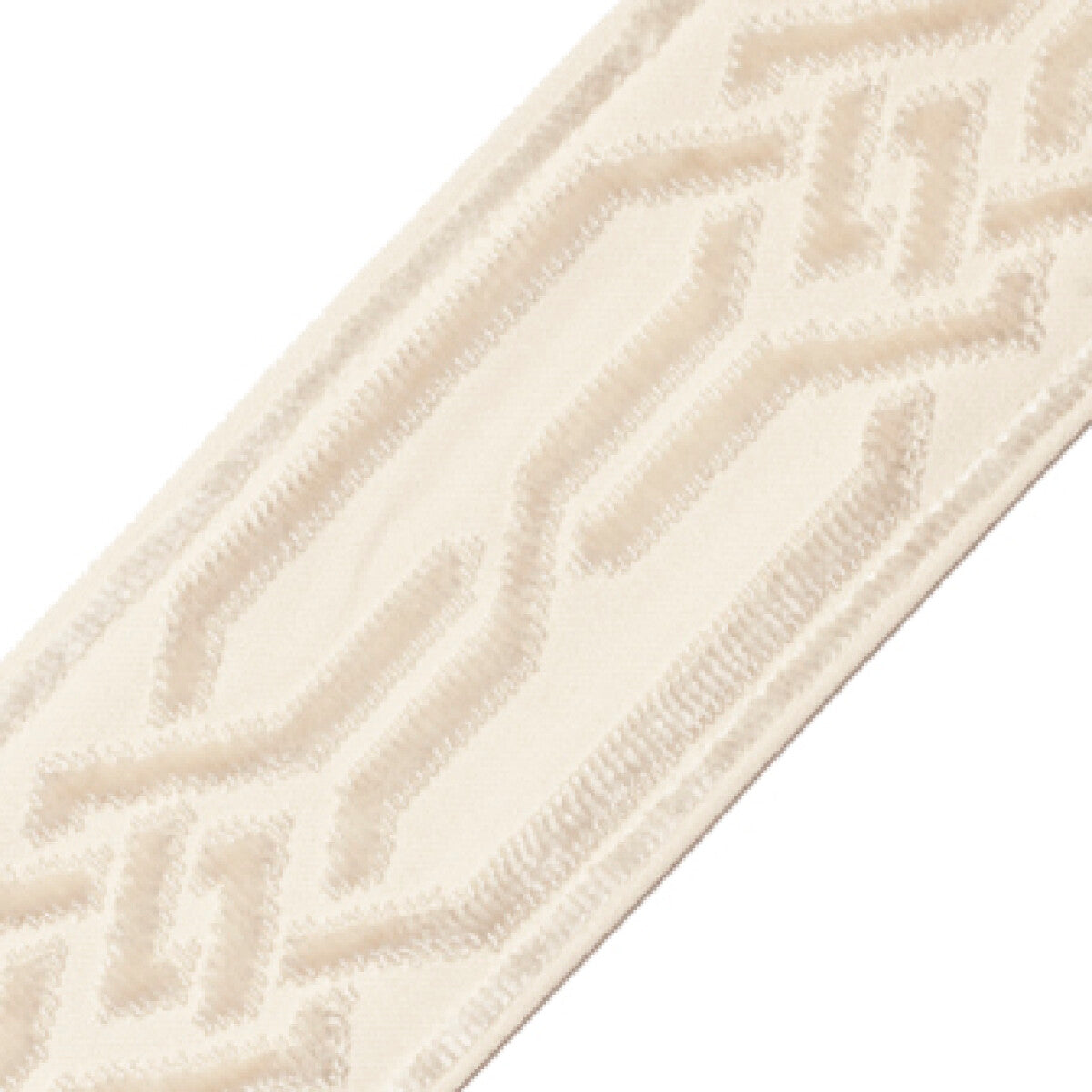 Portillon Épinglé Velvet Border Trim by Samuel & Sons in Pearl