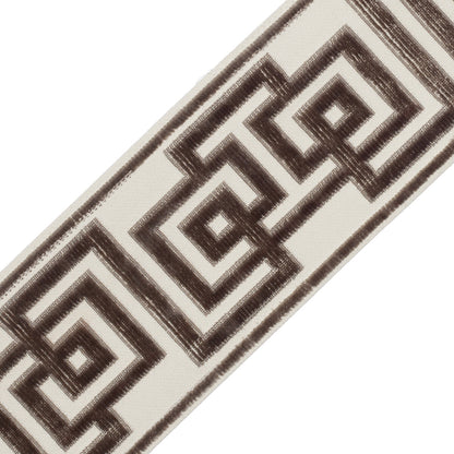 Rhodes Épinglé Velvet Border Trim by Samuel & Sons in Slate