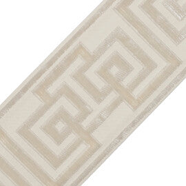 Rhodes Épinglé Velvet Border Trim by Samuel & Sons in Flax