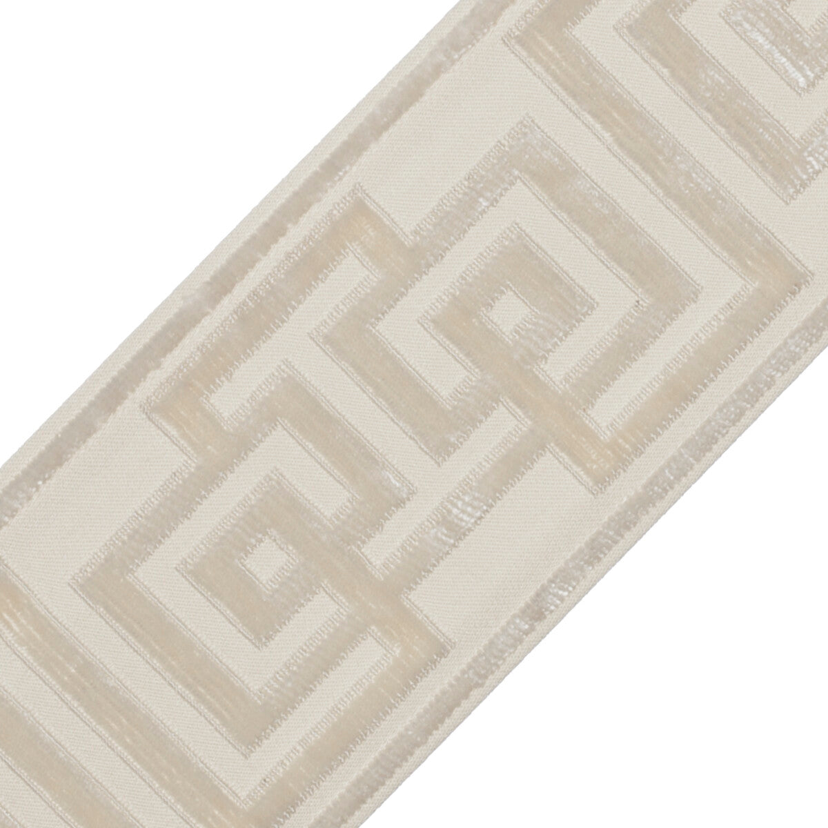 Rhodes Épinglé Velvet Border Trim by Samuel & Sons in Flax