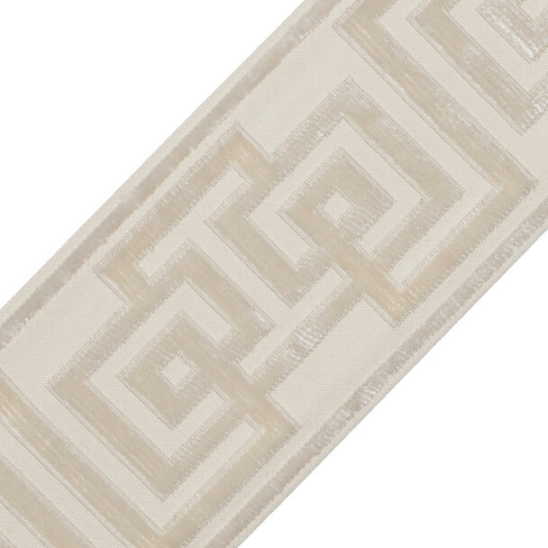 Rhodes Épinglé Velvet Border Trim by Samuel & Sons in Flax