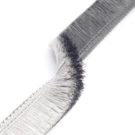 Céline Ombré Brush Fringe Trim by Samuel & Sons in Slate