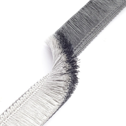 Céline Ombré Brush Fringe Trim by Samuel & Sons in Slate