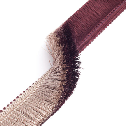 Céline Ombré Brush Fringe Trim by Samuel & Sons in Fig