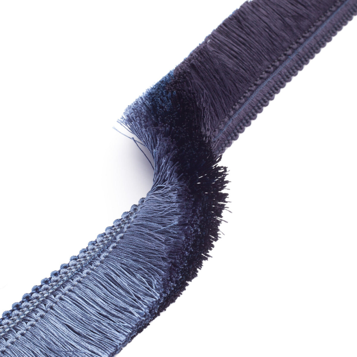 Céline Ombré Brush Fringe Trim by Samuel & Sons in Ink