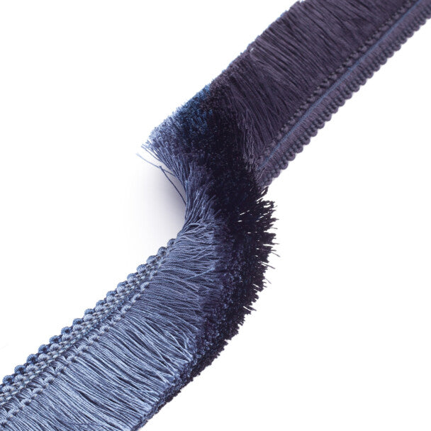 Céline Ombré Brush Fringe Trim by Samuel & Sons in Ink