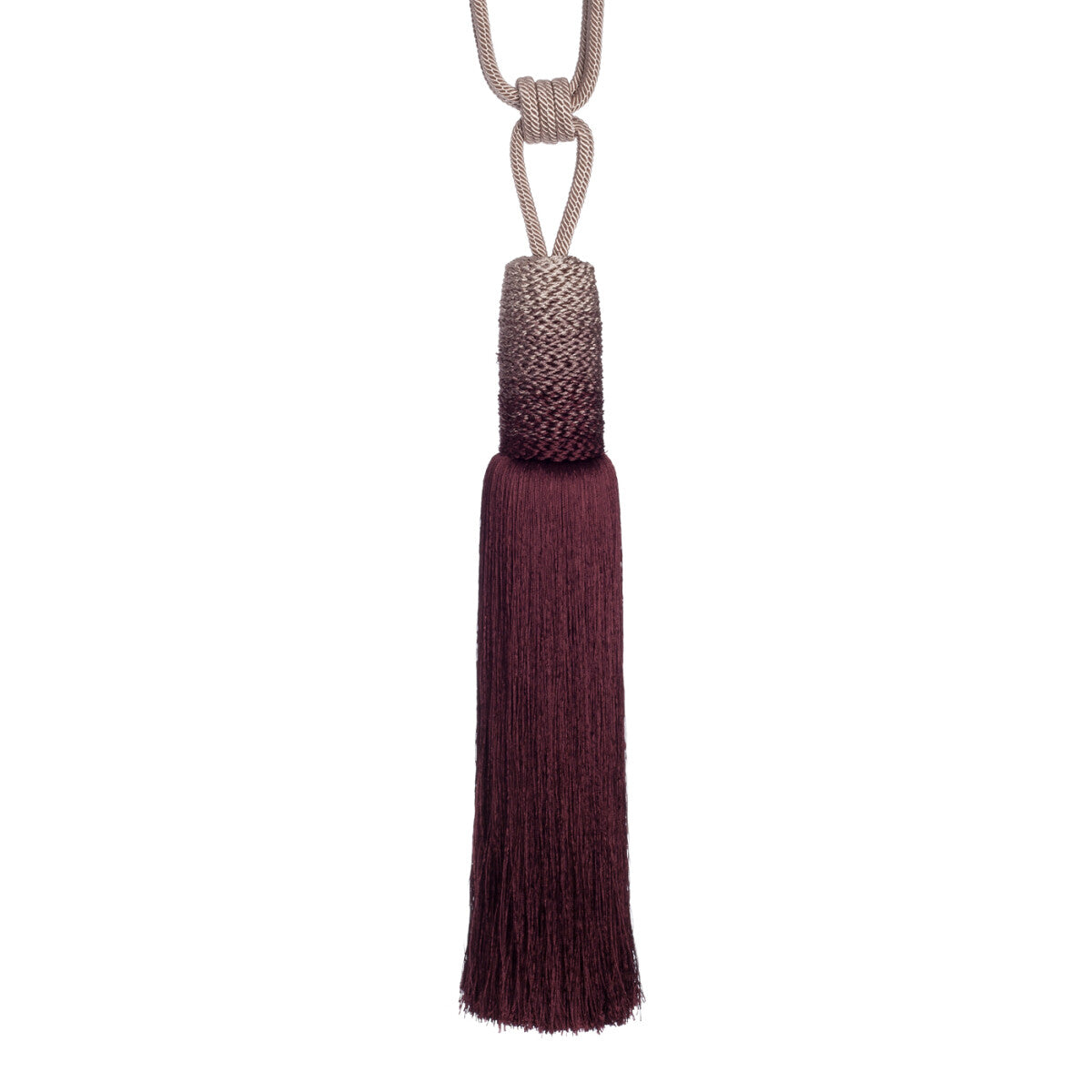 Céline Ombré Tassel Tieback by Samuel & Sons in Fig