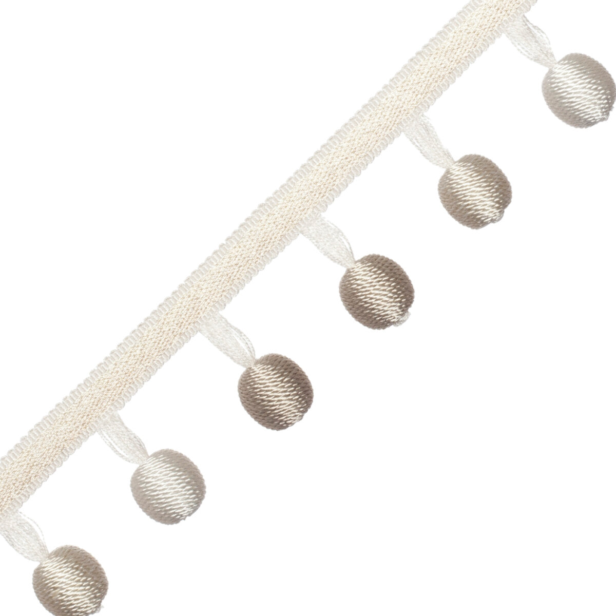 Céline Ombré Ball Fringe Trim by Samuel & Sons in Ecru