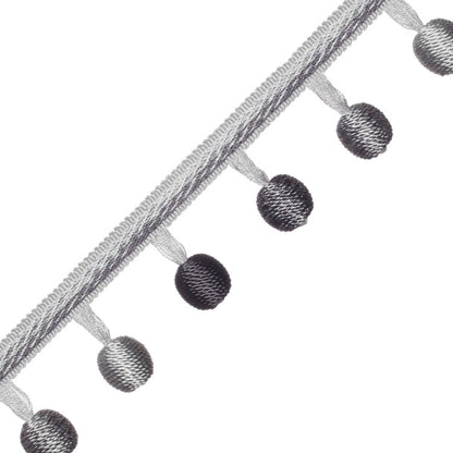 Céline Ombré Ball Fringe Trim by Samuel & Sons in Slate
