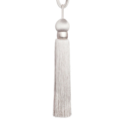 Solaris Tassel Tieback by Samuel & Sons in Platinum