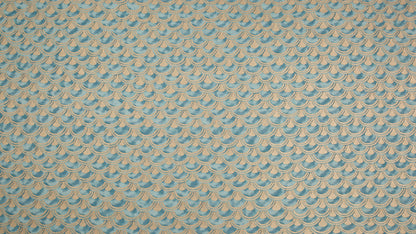 Papiro Blue-green & silvery gold