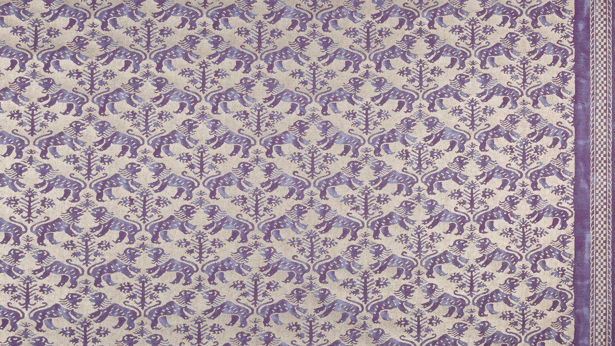 Richelieu Royal purple & silvery gold