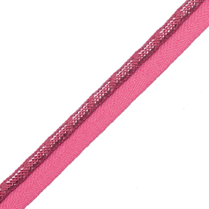 Calisto Cord With Tape Trim by Samuel & Sons in Azalea