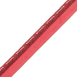 Calisto Cord With Tape Trim by Samuel & Sons in Coral