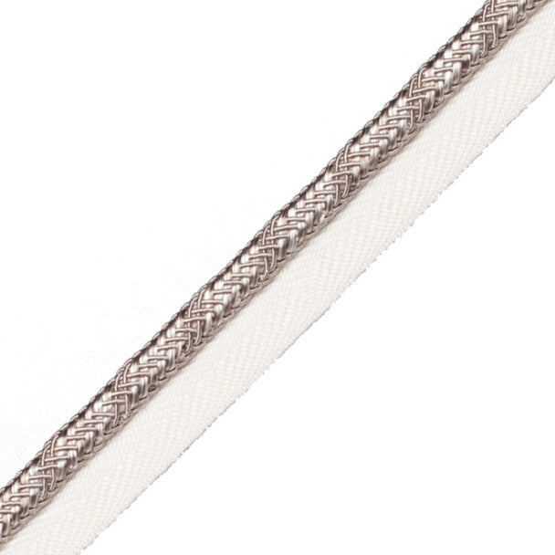 Calisto Cord With Tape Trim by Samuel & Sons in Fog