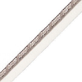 Calisto Cord With Tape Trim by Samuel & Sons in Fog