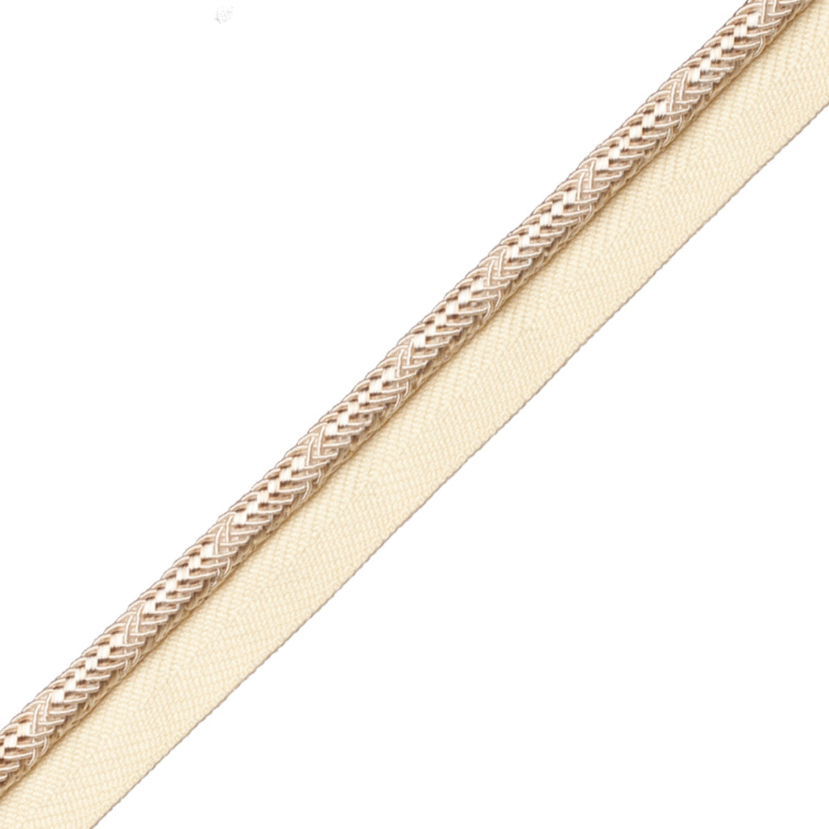 Calisto Cord With Tape Trim by Samuel & Sons in Bisque
