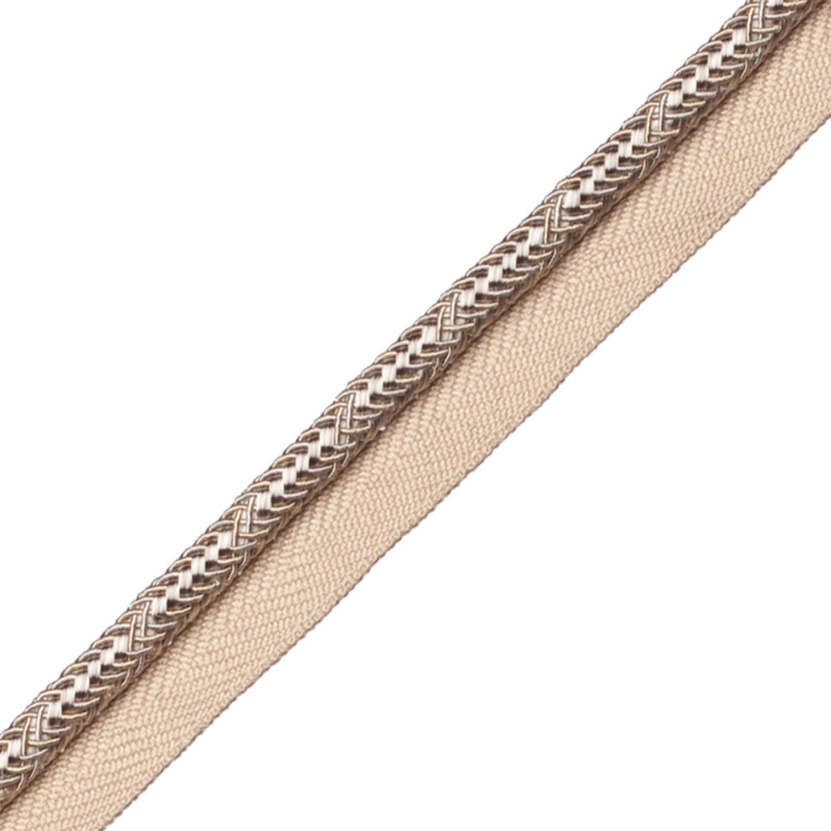Calisto Cord With Tape Trim by Samuel & Sons in Linen