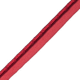 Calisto Cord With Tape Trim by Samuel & Sons in Crimson