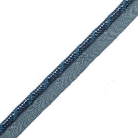 Calisto Cord With Tape Trim by Samuel & Sons in Indigo