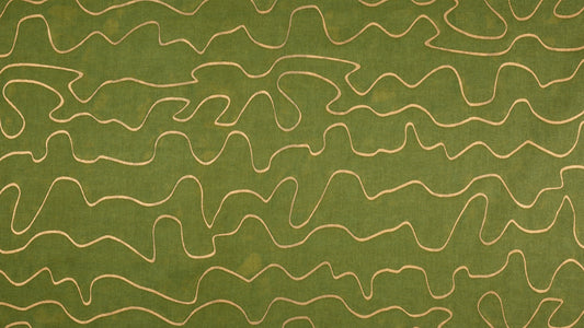 Sainte Chapelle Green & gold texture