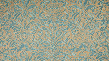 Campanelle Blue-green & silvery gold