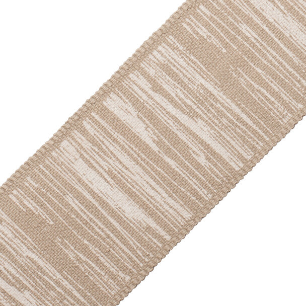 La Terre Printed Border Trim by Samuel & Sons in Flax