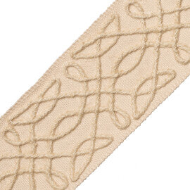 La Terre Appliqué Border Trim by Samuel & Sons in Blush