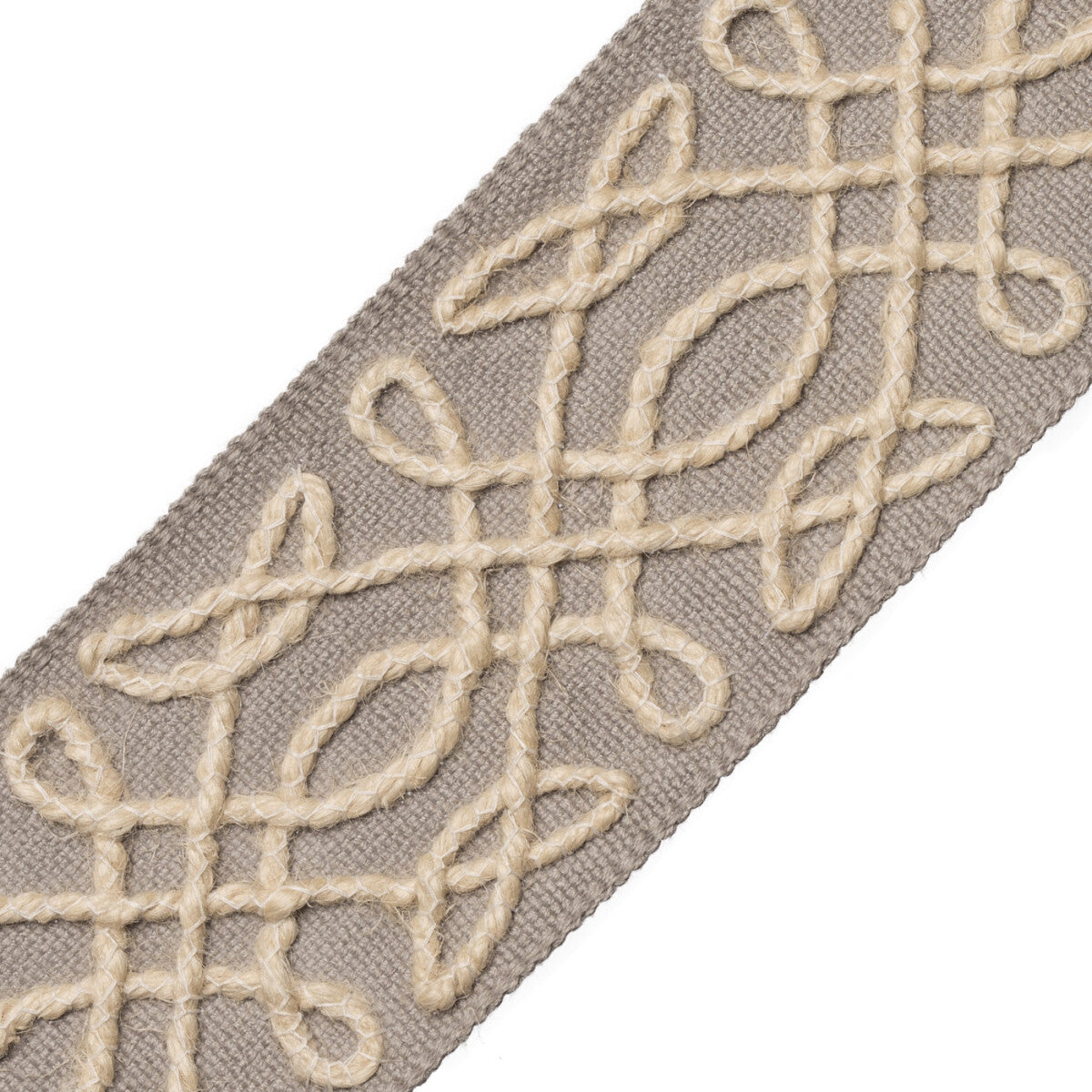 La Terre Appliqué Border Trim by Samuel & Sons in Pebble