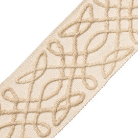 La Terre Appliqué Border Trim by Samuel & Sons in Canvas