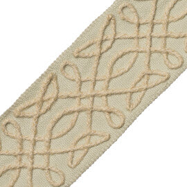 La Terre Appliqué Border Trim by Samuel & Sons in Sea Mist