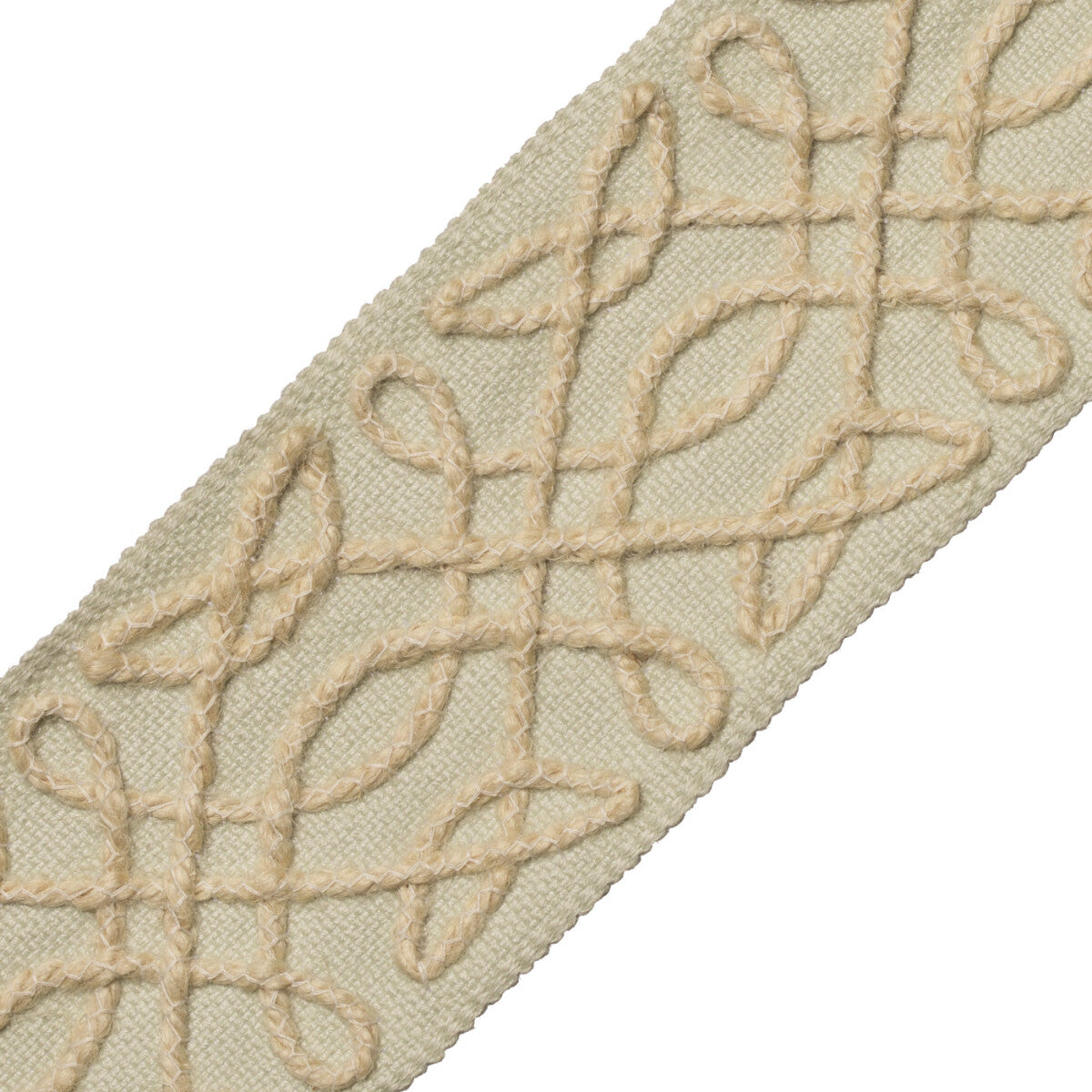 La Terre Appliqué Border Trim by Samuel & Sons in Sea Mist