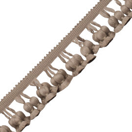 La Terre Onion Tassel Fringe Trim by Samuel & Sons in Flax