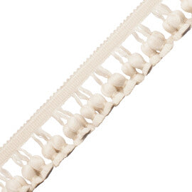 La Terre Onion Tassel Fringe Trim by Samuel & Sons in Canvas