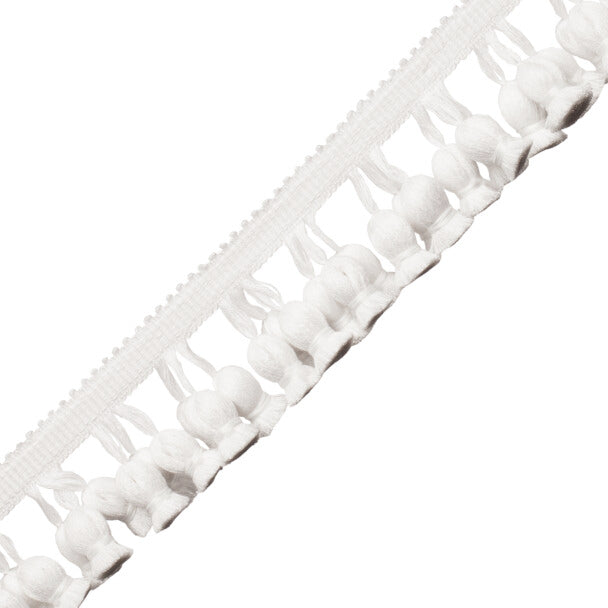 La Terre Onion Tassel Fringe Trim by Samuel & Sons in Snow
