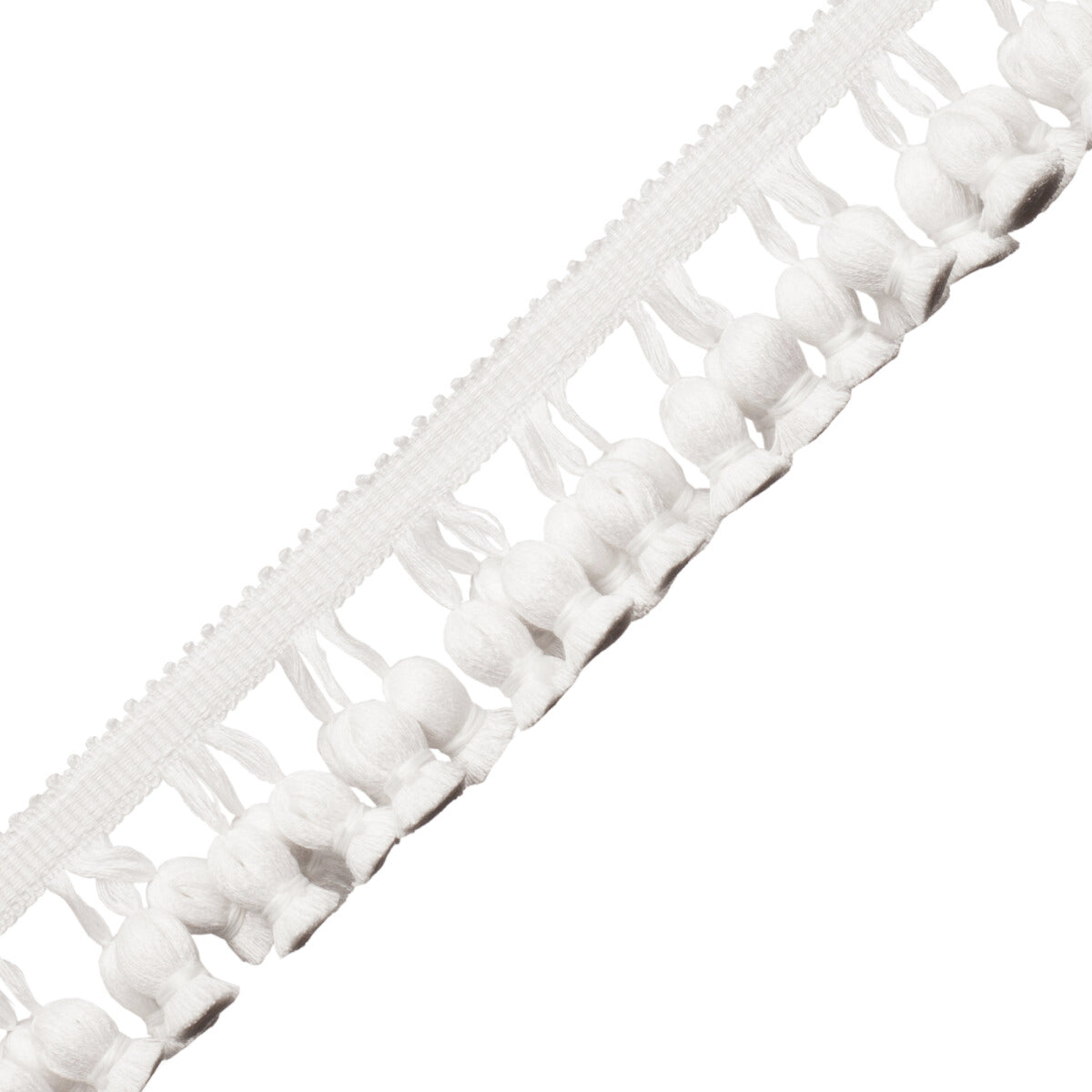 La Terre Onion Tassel Fringe Trim by Samuel & Sons in Snow