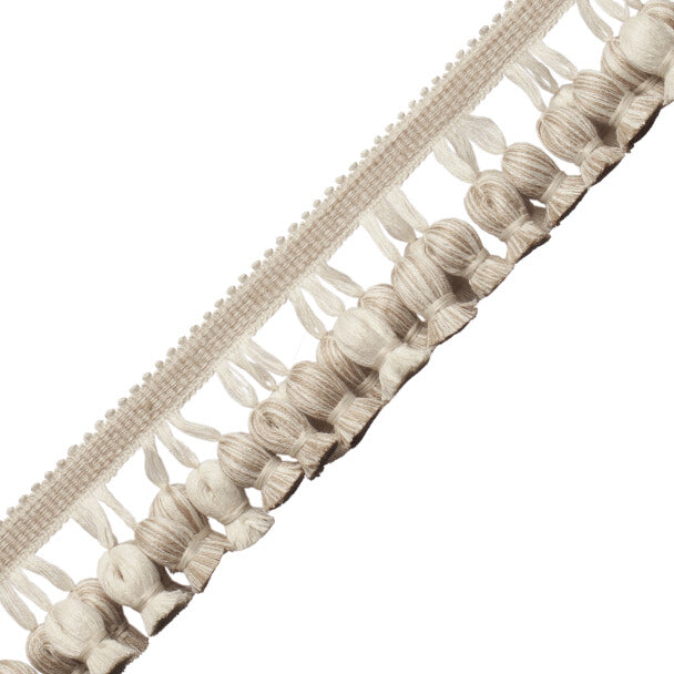 La Terre Onion Tassel Fringe Trim by Samuel & Sons in Limestone