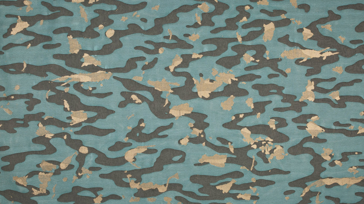 Camo Isole Vetiver, aqua & gold