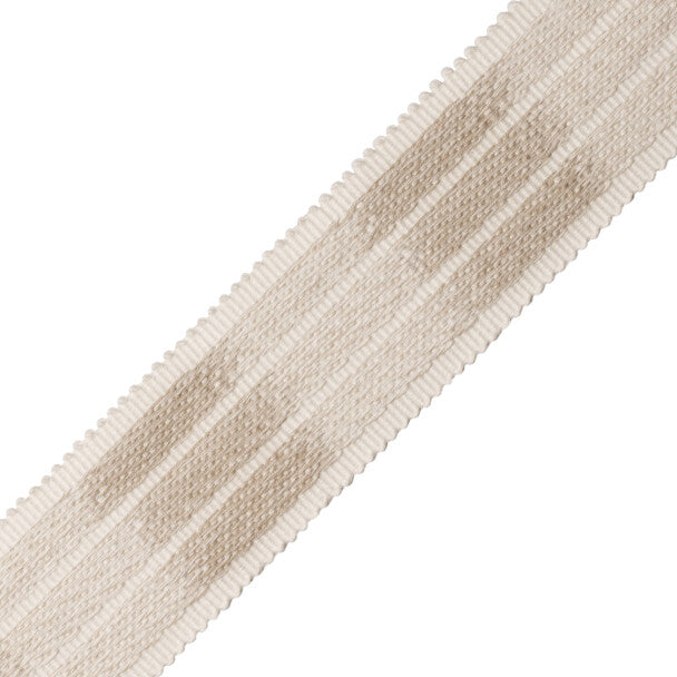 La Terre Ikat Border Trim by Samuel & Sons in Limestone