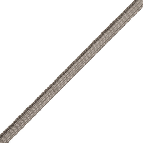 La Terre 3Mm Cord With Tape Trim by Samuel & Sons in Pebble