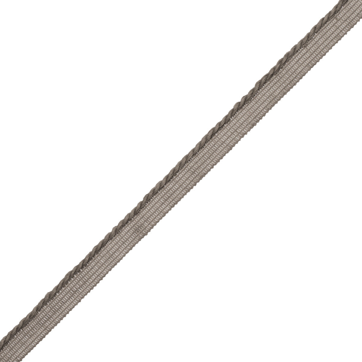 La Terre 3Mm Cord With Tape Trim by Samuel & Sons in Pebble