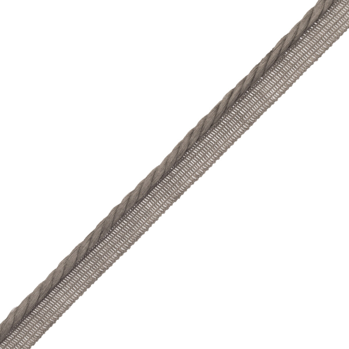 La Terre 5Mm Cord With Tape Trim by Samuel & Sons in Pebble