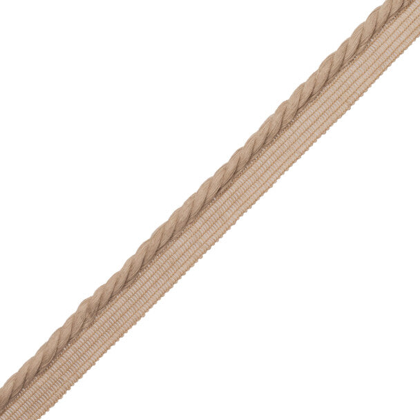 La Terre 5Mm Cord With Tape Trim by Samuel & Sons in Flax