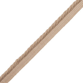 La Terre 5Mm Cord With Tape Trim by Samuel & Sons in Flax