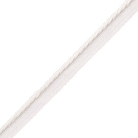 La Terre 5Mm Cord With Tape Trim by Samuel & Sons in Snow