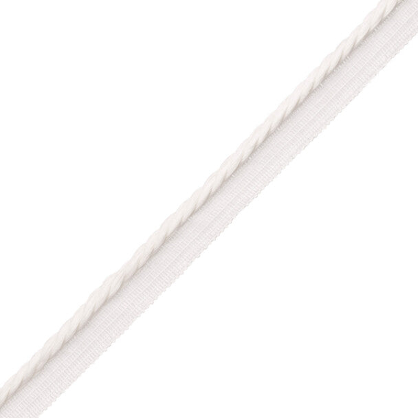 La Terre 5Mm Cord With Tape Trim by Samuel & Sons in Snow