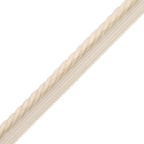 La Terre 8Mm Cord With Tape Trim by Samuel & Sons in Canvas